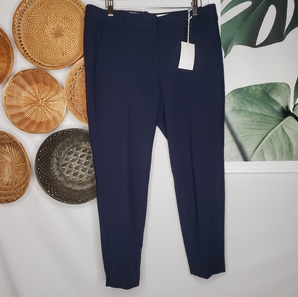 J. Crew Cameron Slim Crop Pant Navy Blue NEW 12P - Picture 2 of 7